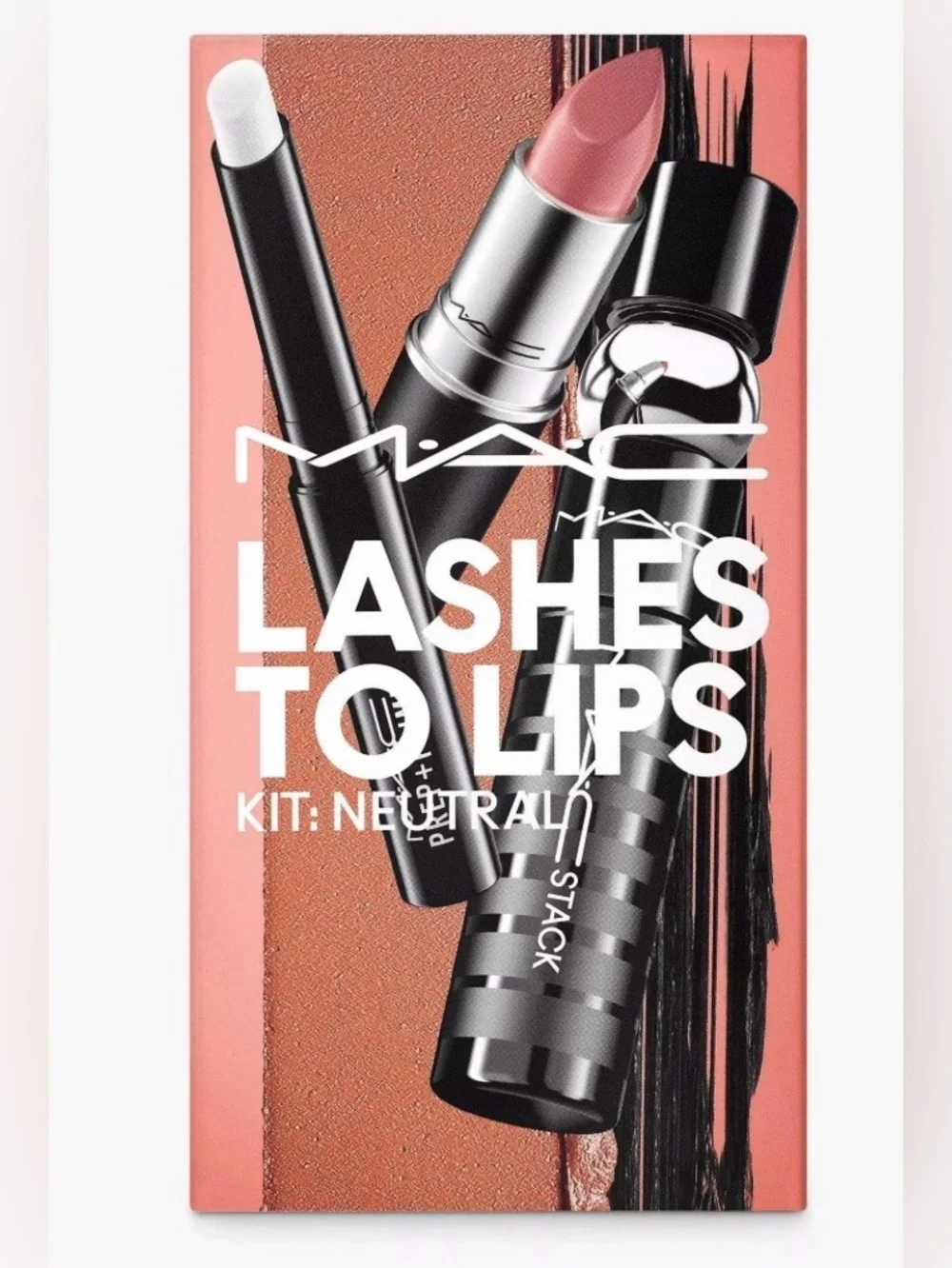 MAC Cosmetics Lashes to Lips Kit - Neutral Pink Lipstick & Mascara• Velvet Teddy - Picture 2 of 8